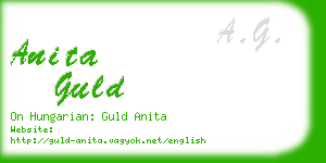 anita guld business card